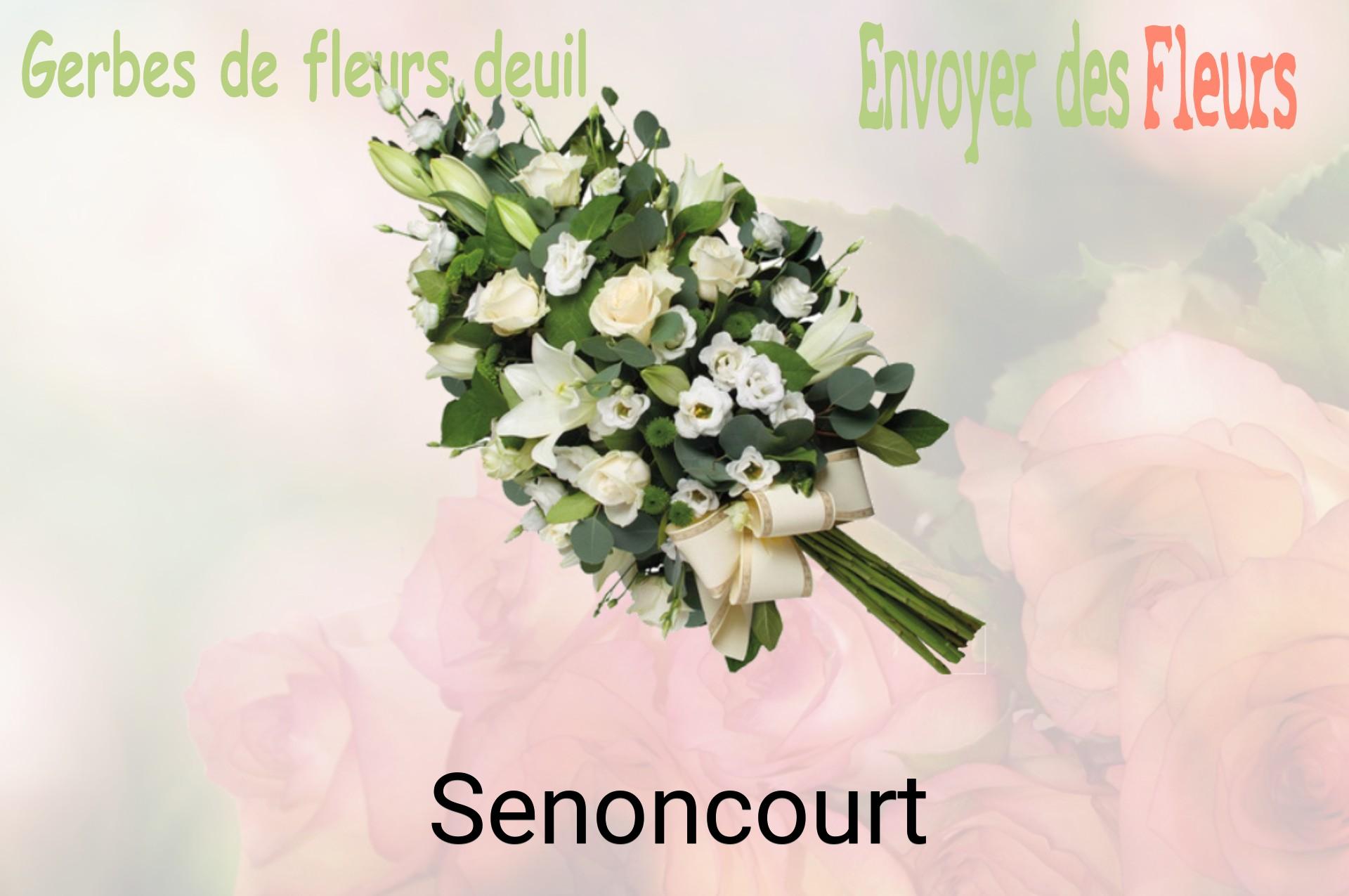 Gerbe de fleurs de deuil livrée à Senoncourt